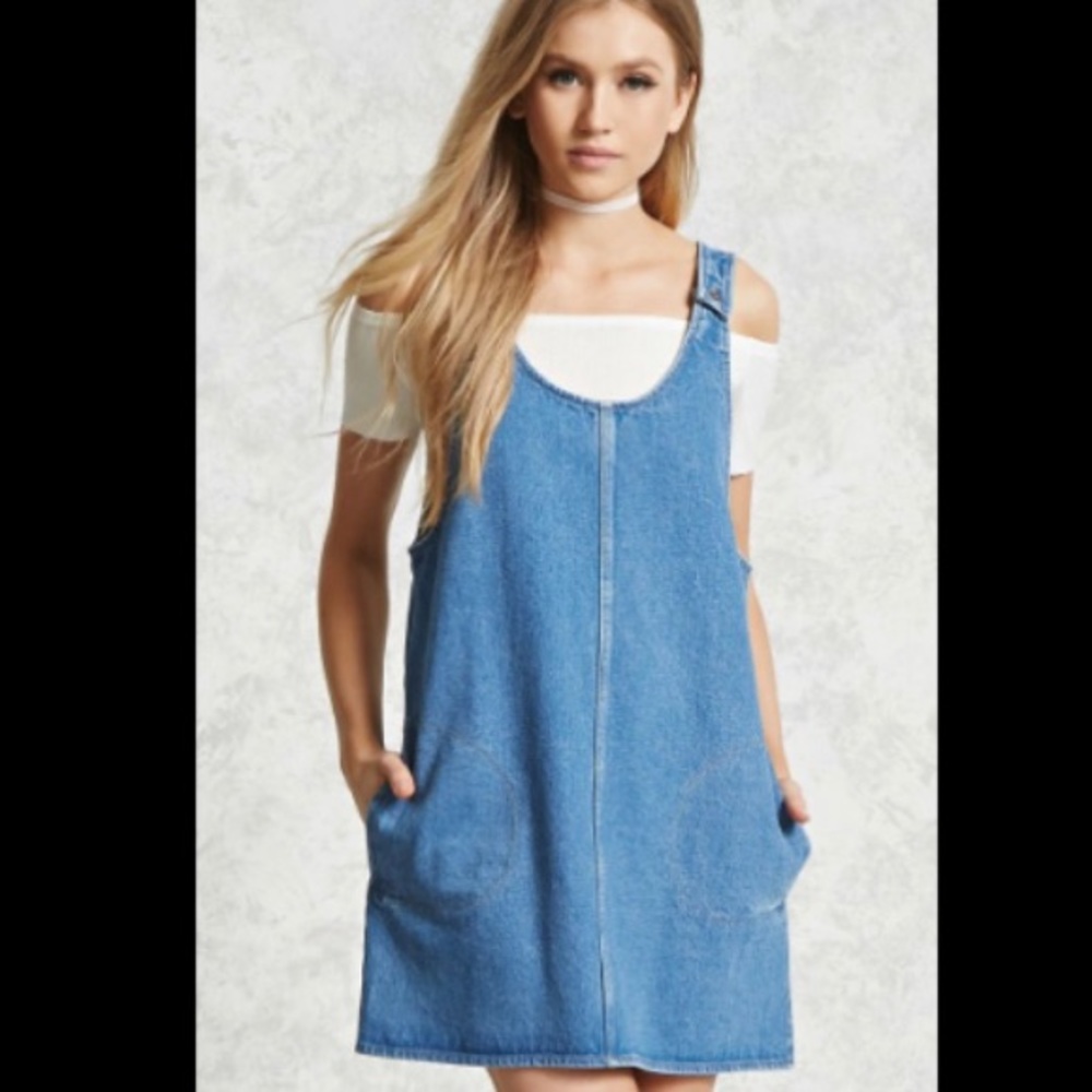 Forever 21 Blue Denim Mini Dress